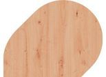 Ansatztisch Breno, für Schreibtische Breno, 800 x 1000 mm, Asteiche/Graphit