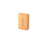 Flügeltürenschrank 3 OH, B 800 x T 420 x H 1270 mm, Buche-Dekor