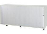 Schäfer Shop Select Anstellquerrollladenschrank, aus Holz, 1 Fachboden, B 1600 mm x T 421 x H 750 mm, lichtgrau