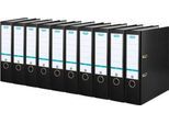 ELBA Ordner smart, DIN A4, Rückenbreite 80 mm, 10 Stück, schwarz