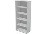 Schäfer Shop Genius Regal TETRIS WALL, 5 Ordnerhöhen, B 800 x T 420 x H 1880 mm, lichtgrau