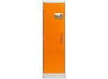Cemo Sicherheitsschrank Typ 90 PROline 6/20, selbstschließende Türen, Anschlag links, B 635 x T 600 x H 1950 mm, 33 Liter, grau/orange