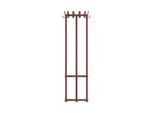 Garderobenständer Functionals KROK ROUND Maroon Red, 36 Haken, Schirmhalter mit Tropfmulde, Stahl/Aluminium/Kunststoff, rot