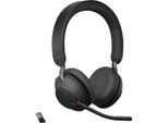 Jabra Headset Evolve2 65 Stereo, Bluetooth, MS Teams, Akku 35h (Anrufe) o. 37h (Musik), schwarz