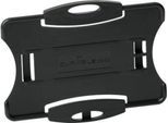 Durable Ausweishalter Eco, für 1 Karte, 10 Stück, Hoch - oder Querformat, B 54 x H 87 mm, recycelter Kunststoff, schwarz