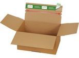 Versandkartons Grünmarie®, 234 x 169 x 60-125 mm, Format A5/höhenvariabel, Automatikboden, bis 20 kg, 100 % recycelbar, FSC®-Wellpappe, braun, 25 St.