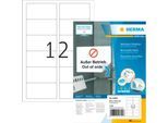 Herma Adressetiketten Special Nr. 10304, 88,9 x 46,6 mm, selbstklebend, ablösbar, bedruckbar, weiß, 1200 Stück auf 100 Blatt
