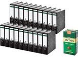 LEITZ® Ordner 1080, DIN A4, 80 mm, 20 Stück + gratis Jacobs Krönung Kaffee, 500 g