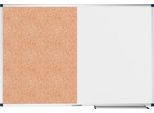 Kombiboard Legamaster UNITE, Pinboard & Whiteboard, B 900 x T 12,6 x H 600 mm, lackierter Stahl & Naturkork, weiß & braun