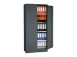 Stahlschrank, 4 Fachböden, 5 OH, H 1950 x B 920 x T 600 mm, anthrazitgrau/anthrazitgrau