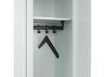C+P Kleiderbügel, Hartholz, Aufhängung mit Hotelstift, lackiert, B 420 x T 8 x H 174 mm, schwarz