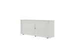 Rollladenschrank, 2 OH, 1teilig, mit Mitteltrennwand, B 1600 mm, silber
