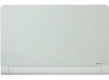 Glastafel Nobo Diamond, magnethaftend, abgerundete Ecken, m. 1 Stift u. 2 Magneten, 1260 x 710 mm