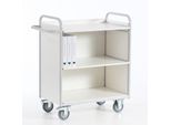 Bürowagen mit Seitenwänden und Rückwand, 800 x 490 mm, Tragkraft 150 kg