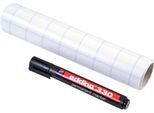 Magic Charts Legamaster, für Flipcharts, kariert, selbstklebend & beschreibbar, inkl. Permanentmarker, L 300 x B 200 mm, 100 % recyclingfähig, Polypropylen, weiß, 25 Blatt