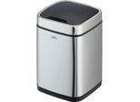 Sensor Abfalleimer Durable No Touch, 6 l, für Innen, automatisches & manuelles Öffnen/Schließen, abnehmbarer Deckel, Inneneimer, Edelstahl, silber