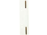 Heftstreifen Exacompta 426007B, Lochung 60 & 80 mm, L 150 x B 35 mm, Kunststoff & Metall, weiß, 250 Stück