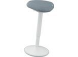Sitz-/Stehhilfe Leitz Ergo Active, ergonomisch, höhenverstellbar, dreieckiger Komfortsitz, Schaumpolsterung, Tragegriff, bis 100 kg, hellgrau