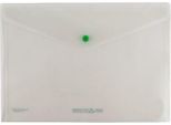 Sichttasche FolderSys FolderGreen®, A4 Querformat, 0,20 mm, Druckknopf-Verschluss, B 335 x H 235 mm, 100 % Post Consumer Recycling PP, transparent, 10 Stück