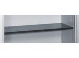 C + P Rollladenschrank Omnispace, 3 OH, abschließbar, B 1200 x T 420 x H 1345 mm, Stahl, lichtgrau/schwarzgrau