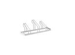 Bügelparker WSM, 1-seitig, für Reifen bis B 55 mm, B 1050 x T 538 x H 415 mm, Stahl feuerverzinkt, 3 Einstellplätze, montiert