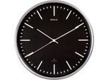 Funk Wanduhr Maul MAULfly, schwarz, rund, für Innenräume ∅ 300 mm, Auto-Zeitumstellung, Kunststoff & Glas mit Batterie