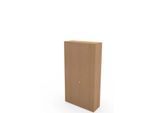 Schäfer Shop Genius Flügeltürenschrank TETRIS WALL, 6 Ordnerhöhen, Türanschlag rechts, B 1200 x T 440 x H 2250 mm, Buche-Dekor
