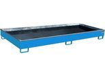 Bauer Regalwanne RW 3300-2 PE, mit PE-Einsatz, B 3262 x T 1312 x H 267 mm, bis 540 l, Stahl lackiert, lichtblau