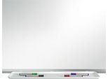 nobo Whiteboard Premium Plus, Stahl nanobeschichtet, magnethaftend, B 900 x H 600 mm, inkl. abnehmbarer Stiftablage und 1 Boardmarker