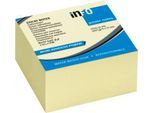 inFO Power Notes Haftnotizwürfel, 75 x 75 mm, 400 Blatt, blanko, gelb