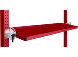 Manuflex Neigbare Ablagekonsole, für Reihe Universal oder Profi, Nutztiefe 345 mm, für Tischbreite 1500 mm, rubinrot