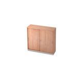 Schiebetürenschrank, 3 OH, B 1200 x T 400 mm, Nussbaum-Dekor