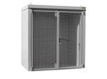 Gasflaschencontainer BAUER GFC-B M1, B 1175 x T 2120 x H 2265, für 28 Gasflaschen, feuerbeständig, abschließbar, grau
