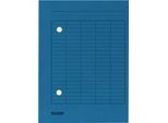 Dokumentenmappe FALKEN, DIN A4, 2-seitiger Gitterdruck, B 231 x H 318 mm, Karton, blau