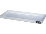 Bauer Kleingebindewanne KGW 1 V4A, ohne Lochblechrost, L 940 x B 370 x H 60 mm, 20 L, 150 kg, Edelstahl 1.4571, Silber