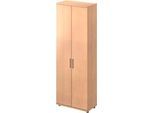 Schäfer Shop Genius Garderobenschrank TETRIS WOOD, 6 OH, H 2270 mm, Höhe inkl. Gleiter, Buche-Dekor