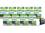 DYMO® Schriftband-Sparset 45803, Typ D1, 7 m x 19 mm, UV-beständig, reißfest, schwarz/weiß, 10 Stück