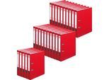 herlitz Ordner maX.file protect, DIN A4, Rückenbreite 50 mm, 25 Stück, rot