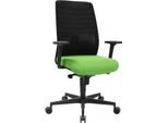 Schäfer Shop Genius Bürostuhl SSI Lady Proline, mit Armlehnen, 3D-Punktsynchronmechanik, Wellness-Sitz, 3D-Netz-Rückenlehne, schwarz/grün
