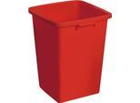 Abfallbehälter ohne Deckel, 90 Liter, rot