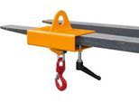 Lasthaken für Gabelstapler und Kran Bauer LH-I 3, mit Wirbel, Traglast 3000 kg, orange RAL 2000