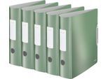 LEITZ® Ordner Active Style, DIN A4, Rückenbreite 82 mm, 5 Stück, seladon grün