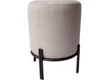 meet by Paperflow Hocker Nest, mit Schutzkappen, Polyester & Stahl, grau