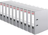 herlitz Ordner maX.file protect plus, DIN A4, Rückenbreite 80 mm, 10 Stück, grau