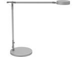 LED Tischleuchte Maul MAULgrace, Touch-Dimmer 4-fach, mit Aluminium-Doppelarm, 300 lm, silber