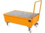 Auffangwanne Typ AW-F2, fahrbar, orange RAL2000