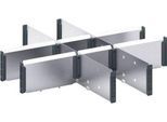 Trennwände bott verso, für Schubladen, für Fronthöhe 100/125 mm, B 525 x T 550 x H 77 mm, Stahlblech