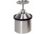 Sparanfeuchter, Edelstahl 1.4404, 2 l, Ø 131 x H 305 mm, federnd gelagerter Tränkteller