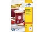 AVERY® Zweckform Klebeetiketten, blanko, Ø 40 mm, rund, für alle Drucker, weiß