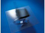 Bodenschutzmatte Ecogrip® Solid-RS Office Products, für Teppichböden, Ankernoppen, rutschfest & schwer entflammbar, 1100 x 1200 mm, PC & PUR, transparent